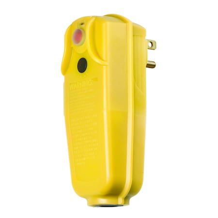 Tower Manufacuring User Attachable GFCI Manual Reset 15 Amps/ Right Angle Yellow 15 Amp 30326805-08